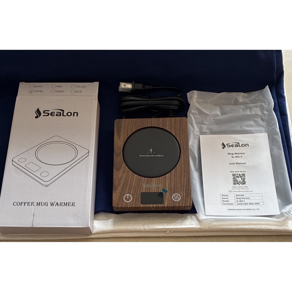 Sealon SL-M2-S Coffee Mug Warmer Hot Plate, 110V/120V, 26W, Coffee Color